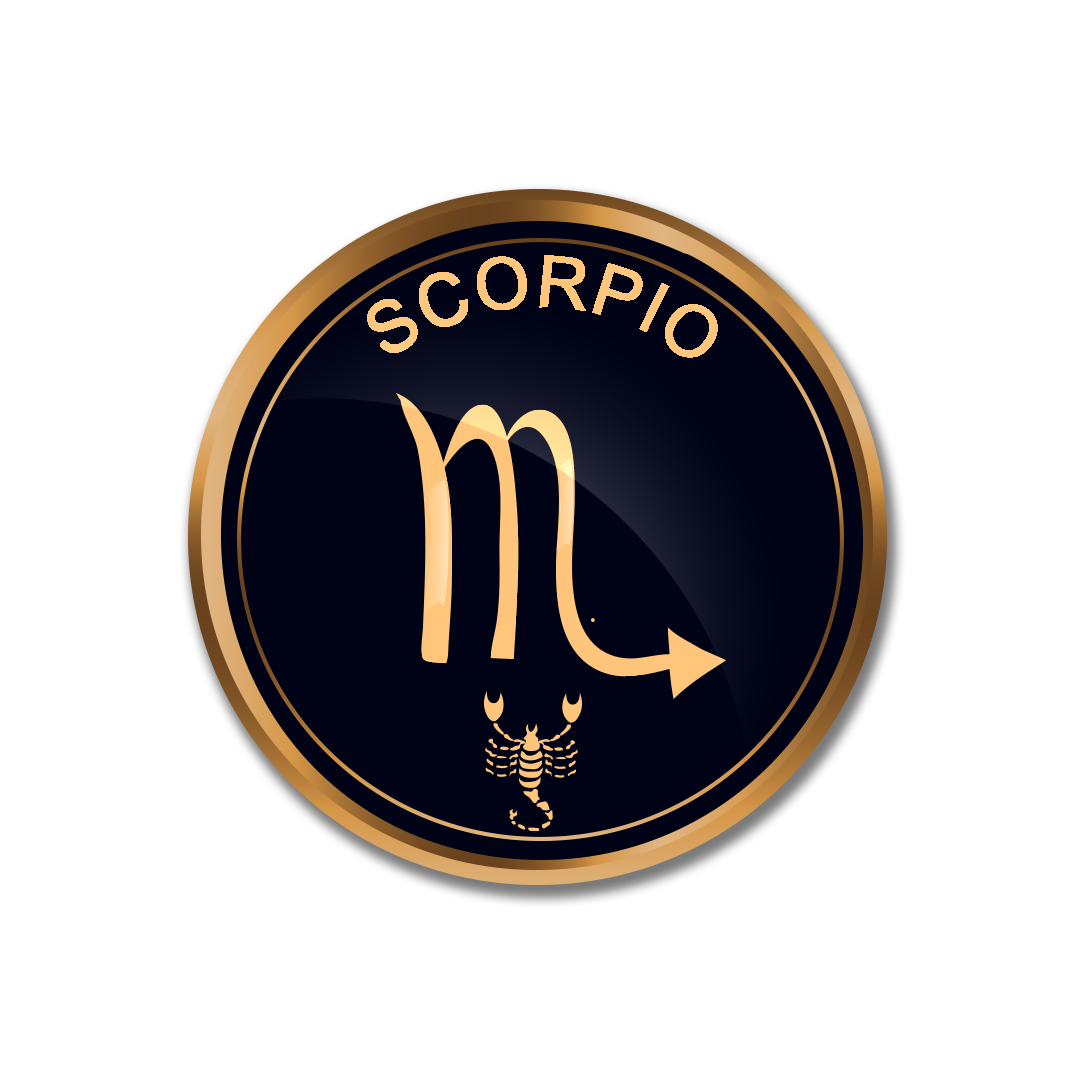 Zodiac Scorpio PNG, Gold Scorpio symbol PNG images, Scorpio sign transparent png full hd images download
